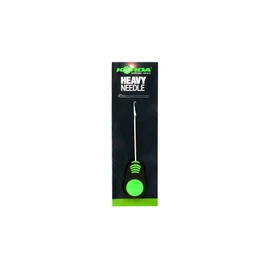 Korda Heavy Latch Needle 7cm Grün, Robuste Ködernadel für Harte Köder, Rig Needle mit Latch Verschluss für Hair Rigs, Angelzubehör für Karpfenmontagen