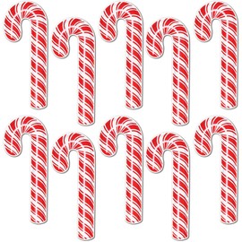 10 Piece Mini Candy Cane Cutouts Christmas Party Decorations