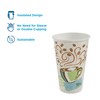 Dixie PerfecTouch Insulated Paper Hot Cup, 16oz, Coffee Haze Design,