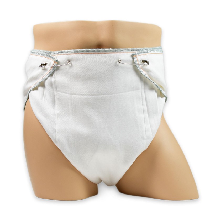 LeakMaster Adult Contoured Cloth Diaper with Nighttime Insert - X-Large