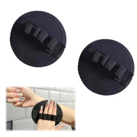 Rubber Pon, Smooth, 2 Pack, Black, Round Shape, Exfoliating, Reduces Fatigue, Promotes Blood Circulation, Mild Rubbing Towel, Scuff Towel, Unisex, Bath Supplies