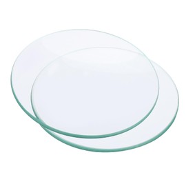 PATIKIL 80mm Diameter Watch Glass, 10 Pack Beaker Cover Smooth Edges Chamfered Arc for Laboratory, Transparent