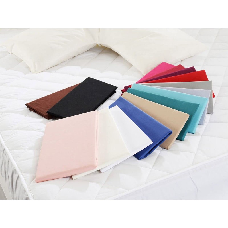 V Shaped Pillow Case Cover - 2 Pack Poly-Cotton Orthopedic