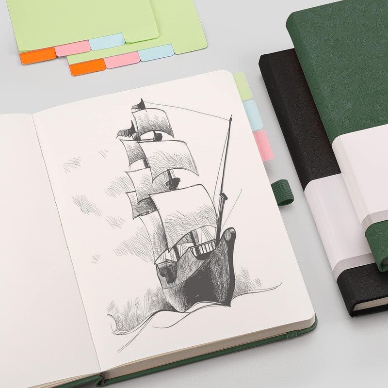 RETTACY Notebook A5 Blank Pack of 2 - 384 Pages