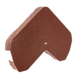 Terracotta Enviro Tile Ridge Gable End Cap Slate Roof Lightweight Synthetic Plastic Roofing