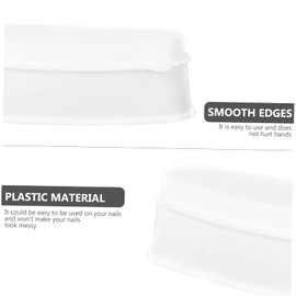 Housoutil 4pcs Dipping Powder Container for Nail Art French Style Manicure Supplies Nail Tool for Home Salon Use Easy Application Non-messy Design