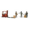 Workers W/Forklift HO Scale Woodland Scenics