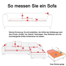 Gluhbirnen Couch Cover, Sofa Blankets for Seat, Sofa Cover, Sofa Throw, Throw Blankets for Sofa, Sofa Blanket, Non-Slip Couch Cover, Sofa Cover, Dark Grey, 110 x 160 cm