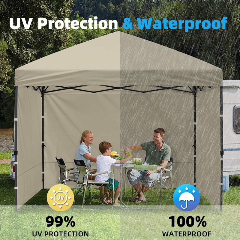 Joramoy 10x10 Canopy Sidewall - 10x10 Tent Wall with UV