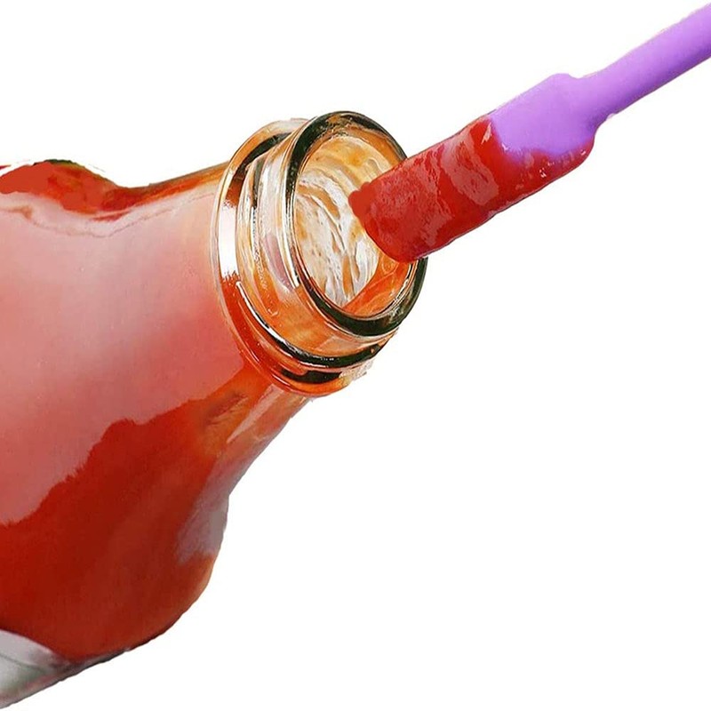 BICASUU Mini Spatula Silicone Small for Makeup Spatula- Thin Jar