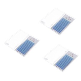 FOMIYES 3 Boxes Professional Lash Extensions Fluorescent Eyelashes Decorative Fake Lashes Salon Supplies