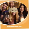 FUNOMOCYA Antique Style Masquerade Masks Stick-attached Ideal for Couples' Events