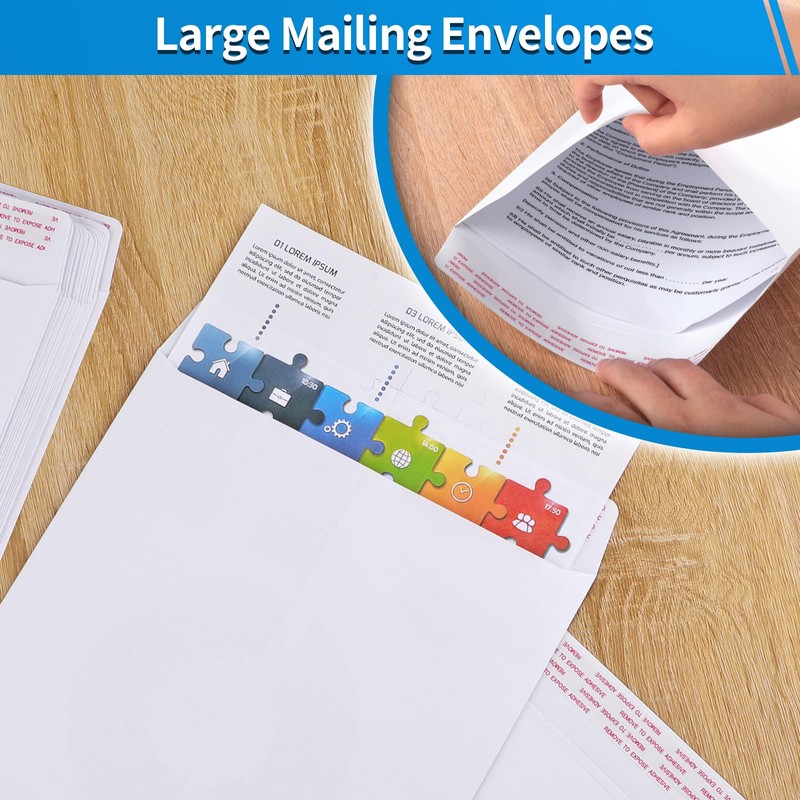 20 Pack Catalog Envelopes Self Seal, 9 x 12 Inches