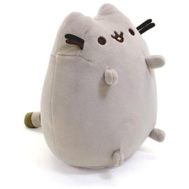 GUND Pusheen The Cat Sitting Pose Squisheen Plush, Squishy Stuffed Animal for Ages 8 and Up, Gray, 6”