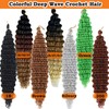 Paraglame Deep Wave Crochet Hair 18 Inch 27 Color Ocean