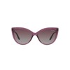 Vogue Eyewear Woman Sunglasses Transparent Purple Frame, Polar Grey Gradient