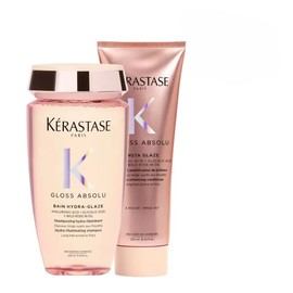 Krastase Kit Gloss Absolu Shampoo y Acondicionador  Tratamiento Profesional para Dar Brillo, Suavidad y Luminosidad al Cabello  Limpieza Suave y...   
