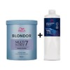 Wella Wellaxone Cream Oxidizer 369% 1L + Multi-Blonde Powder Decolorizer 800g Set, Cream Oxidizer 9% 1L + Multi-Blonde Powder 800g, 1 piece / 웰라 웰락손 크림 산화제 369% 1L + 멀티블론드 파우더 탈색제 800g 세트, 크림 산화제9% 1L+멀티블론드 파우더800g, 1개