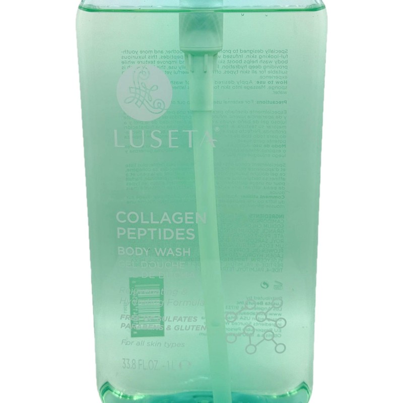 Luseta Collagen Peptides Body Wash, Rejuvenating Hydrating Formula 33.8 FL.
