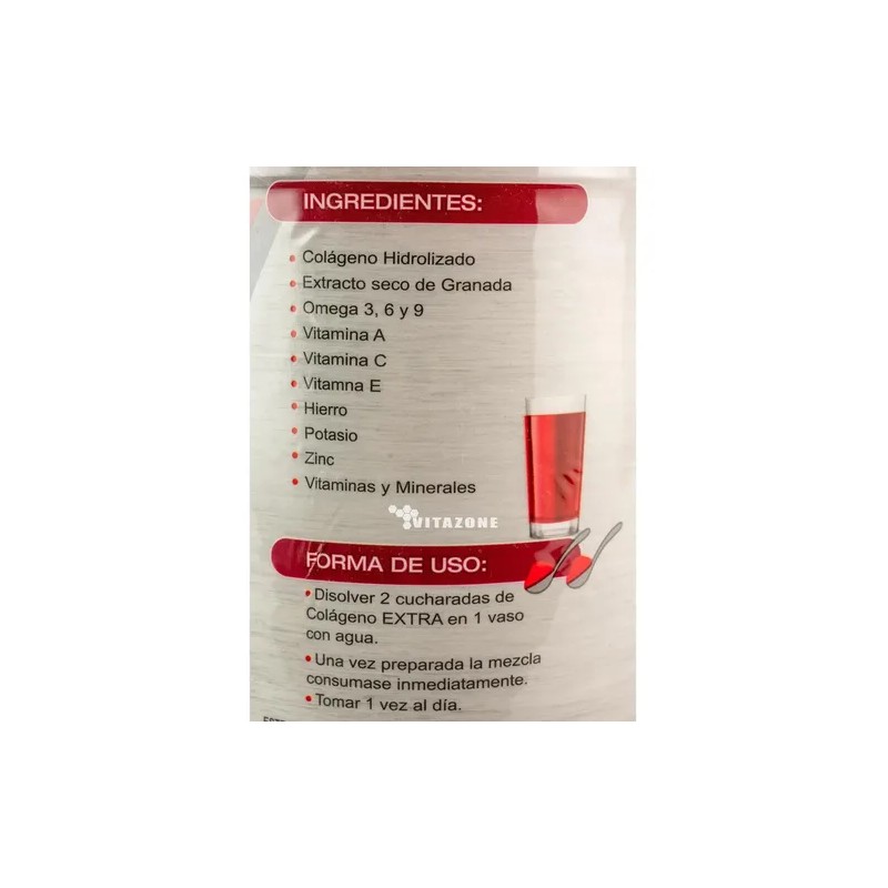 Colágeno Extra Coenzima Q10 Omegas 1.1 Kg Granada Sanabi