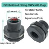 YSIL PVC Bulkhead Fitting 2 Inch Female Water Tank Connector