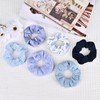 Yonchic 7-Piece Elastic Hair Ties, Silk Satin Velvet Scrunchies, Cute