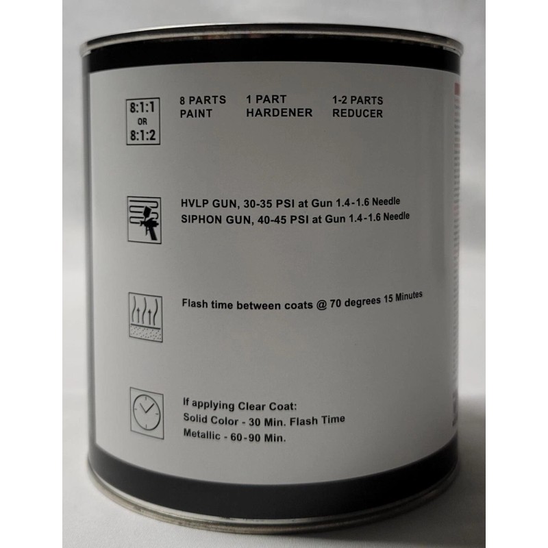 Vision Auto Paints # 1243 High Gloss Black Single Stage