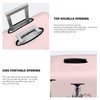Spandex Travel Luggage Cover Cute Pink Suitcase Protector Bag,Black Letter
