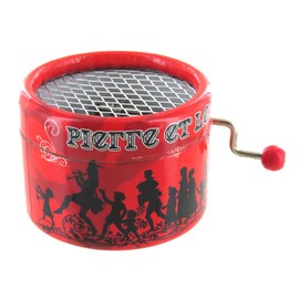 Round Hand-cranked Musical Box/Music Box Made of Reinforced Cardboard - Peter and The Wolf (S. Prokofiev)