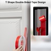 Elvone T-Shaped Door Draft Stopper, 1.97 in x 20 Ft