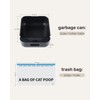 Cat Litter Box Liners Waste Bags-3 Roll Self Cleaning Cat