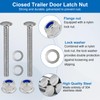 DAOSEC Heavy-Duty Cargo Trailer Door Latch Hasps (All 304 Stainless
