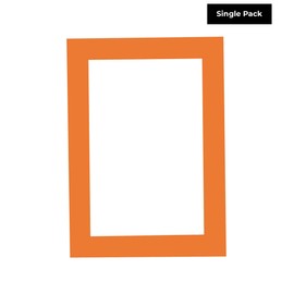 12x16 Mat for 8x12 Photo - Precut Orange Picture Matboard for Frames Measuring 12 x 16 Inches - Bevel Cut Matte to Display Art Measuring 8 x 12 Inches - Acid Free ONE MAT