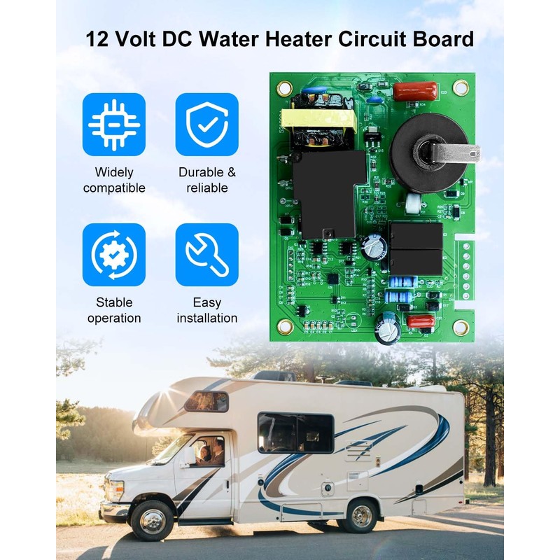 521099 Water Heater Circuit Board, 12 Volt DC RV Camper