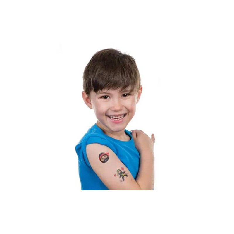 Baker Ross AC858 Ninja Temporary Tattoos, 24 Count (Pack of