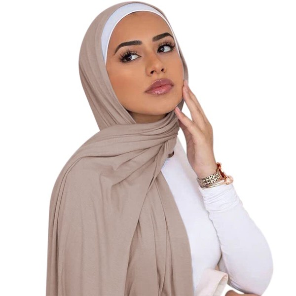 ANKOMINA Women Soft Cotton Muslim Jersey Hijab Head Wrap Scarves