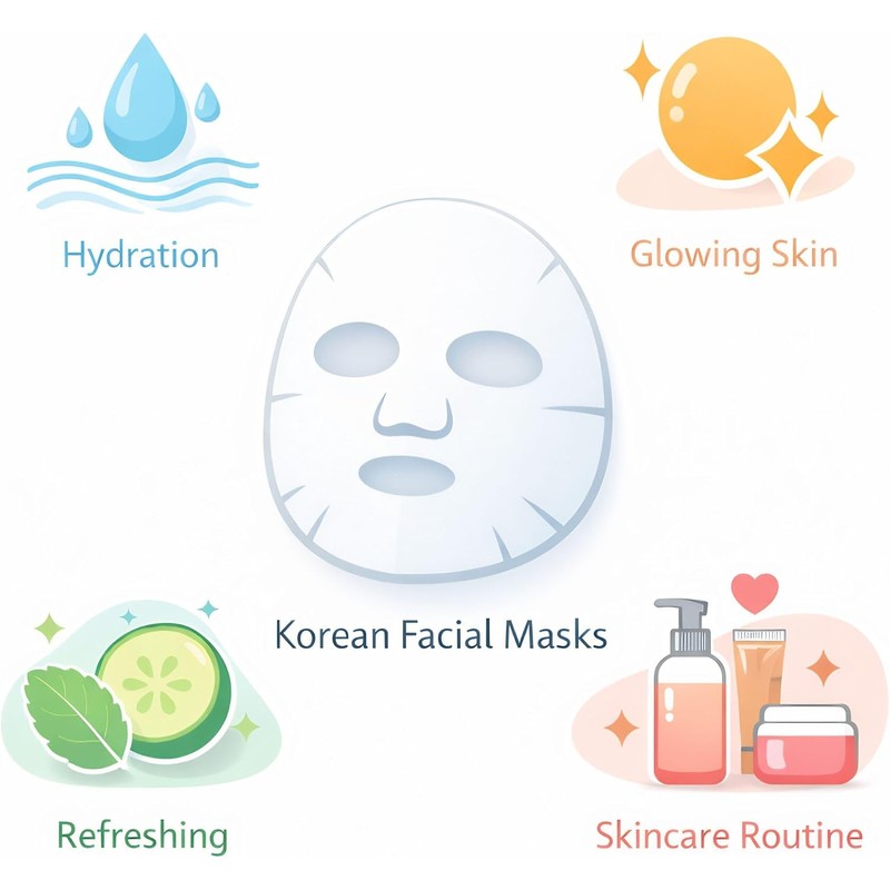 Pack de 20 Piezas Mascarillas Hidratantes con Extractos Naturales –