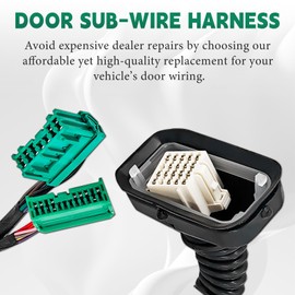 32757-STX-A00 Door Sub-Wire Harness Front Left Driver Side Replacement for Acura MDX Base 2007 2008 2009 3.7L V6 Replace 32757STXA00