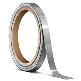 VViViD Ultra Gloss Silver Metallic Air-Release Adhesive Vinyl Pinstripe Tape Roll (¼ Inch x 20ft)