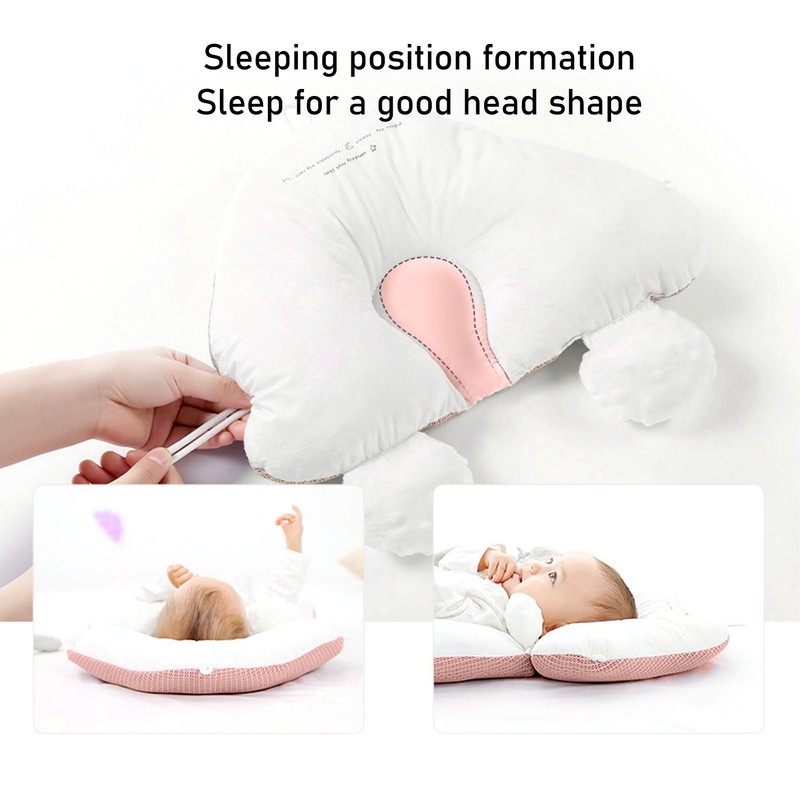 Baby Head Shaped Pillow Soft Nursing Support Adjustable Baby Positioning