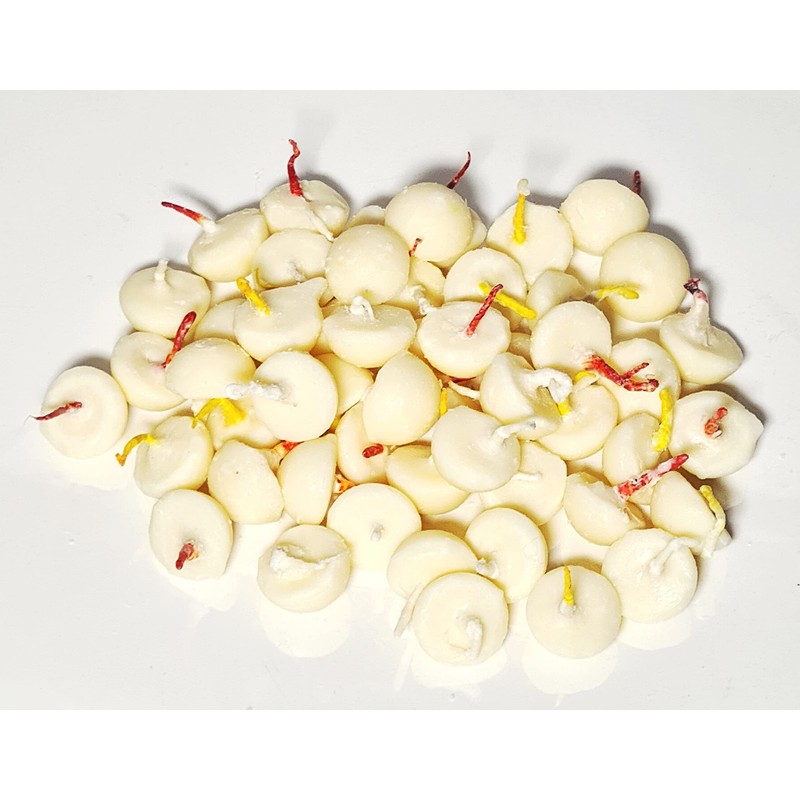 Pure Cow Ghee Wicks (Pack of 100 Pcs) Ghee Cotton