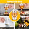 Honey Dispenser, 8oz Honey Dispenser No Drip Glass with Stand,