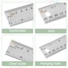 PATIKIL Stainless Steel Ruler Cork Backed, 2Pcs 12 Inch Straight