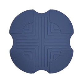 La chat Silicone Air Fryer Mats for Ninja Crispi FN101 Series | Non-Slip Heat-Resistant Pads | Countertop Protector for Glass Air Fryer, Pots & Pans | Dishwasher Safe & Reusable (blue, 10 inch)