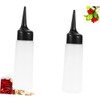 OHPHCALL 2pcs Hair Dye Bottles Shampoo Bottles White Nozzle Travel