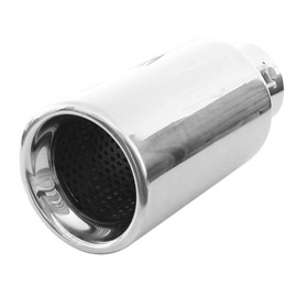Rumplex Exhaust Trim Round Stainless Steel Sports Exhaust Tailpipe End Pipe Trim Exhaust Tips Tailpipe Trim Silencer Tip Universal Exhaust Pipe Chrome Rustproof
