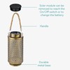 Navaris LED Solar Lantern Cylindrical for Outdoor Use with Carry