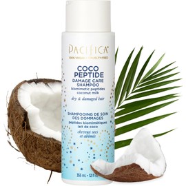 Pacifica Champú Reparador de Daño con Péptidos de Coco y Vitamina B5 – Cabello Seco y Dañado