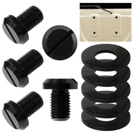 WeBirth Jimny Bolt, Jimny Jb64 Back Door Bolt, Rust Preventing Washer, Cosmetic Bolt, Tireless, Black
