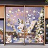 AivaToba 9 Stück Fensterbilder Weihnachten Schneemann Schneeflocken Weihnachtsdeko Fenster Wiederverwendbar